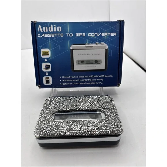 Cassette Tape To Cd Converter Via Usbportable Cassette Player Capture Tested - Picture 1 of 15